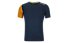 Ortovox Rock'n Wool M - maglietta tecnica - uomo, Blue/Orange