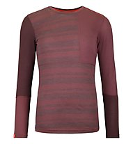 Ortovox Rock'n Wool W - maglietta tecnica a manica lunga - donna, Red