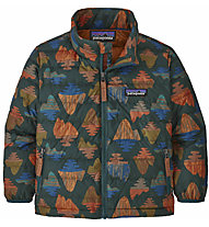 Patagonia Down Sweater Jr - giacca in piuma - bambino, Dark Green/Dark Orange