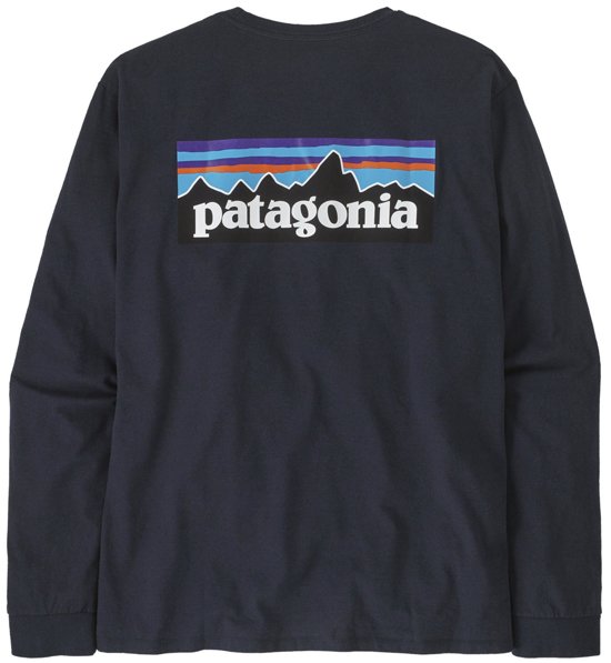 Patagonia P 6 Logo Responsibili Tee maglia a maniche lunghe uomo Sportler