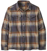 Patagonia Ms Fjord Flannel - camicia a maniche lunghe - uomo, Brown/Violet