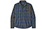 Patagonia Ms L/S LW Fjord Flannel - camicia maniche lunghe - uomo, Blue/Yellow