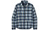 Patagonia Ms L/S LW Fjord Flannel - camicia maniche lunghe - uomo, Light Blue/Grey