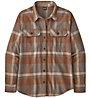 Patagonia Organic Cotton Midweight Fjord Flannel - camicia a maniche lunghe - donna, Brown