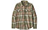 Patagonia Organic Cotton Midweight Fjord Flannel - camicia maniche lunghe - donna, Brown/Green