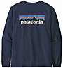 Patagonia P-6 Logo Responsibili - maglia a maniche lunghe - donna, Dark Blue