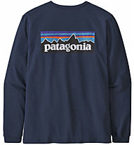 Patagonia P-6 Logo Responsibili - maglia a maniche lunghe - donna, Dark Blue