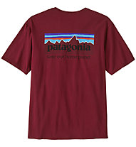 Patagonia  P-6 Mission Regenerative Bio-Pilot-Cotton - T-shirt - Herren, Dark Red/Black