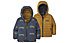 Patagonia Reversible Down Sweater Hoody - giacca in piuma - bambino, Dark Blue/Yellow