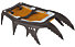 Petzl Sarken Front Part - accessorio ramponi, Black/Orange