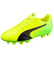 Puma evoSpeed 17.5 AG - scarpe da calcio per terreni sintetici, Green/Black