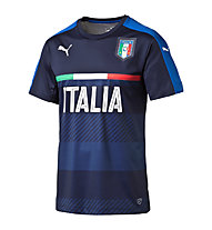 Puma FIGC Italia Training Jersey maglia calcio Nazionale Italia, Black/Dark Blue