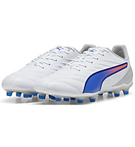 Puma King Pro FG/AG - scarpe da calcio per terreni compatti/duri - uomo, White/Blue