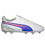 Puma King Pro FG/AG Jr - scarpe da calcio per terreni compatti/duri - ragazzo, White/Blue