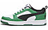 Puma Rebound V6 Lo Jr - sneakers - ragazzo, Black/White/Green