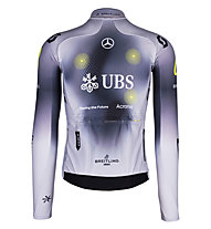 Q36.5 Pro Cycling Team - Langarm Fahrradtrikot, Grey/Yellow