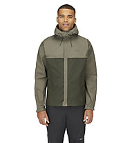 Rab Downpour Eco - giacca trekking - uomo, Dark Green