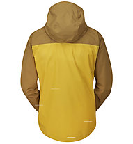 Rab Downpour Eco - giacca trekking - uomo, Brown/Yellow