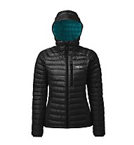 Rab Microlight Alpine - giacca in piuma con cappuccio - donna, Black