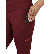 Rab Talus Tights 3/4 W - pantaloni trekking - donna, Bordeaux