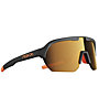 React Optray - occhiali sportivi, Black/Orange
