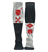 Reebok Crossfit Mens Printed Knee Socks Calzini lunghi fitness, Coal Grey