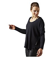 Reebok Studio Lux Wool Blend Cover Up pullover Donna, Black