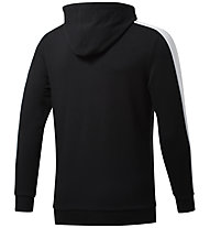 Reebok TE Linear Logo FZ Hoodie - felpa con cappuccio - uomo, Black