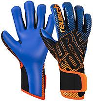 Reusch Pure Contact 3 S1 - guanti da portiere calcio, Black/Orange/Blue