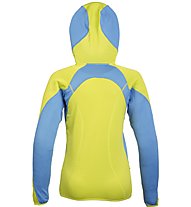 Rock Experience Lavaredo Hoodie Fleece W Giacca In Pile Donna, Light Blue/Yellow