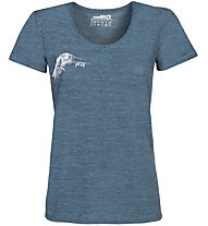 Rock Experience Terminator Ss W - t-shirt - donna, Blue