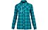 Salewa Fanes Flannel 4 Pl - camicia maniche lunghe - donna, Light Blue