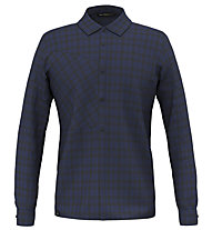 Salewa Fanes Flannel 5PL W L/S – Langarm Hemd– Herren, Dark Blue/Black