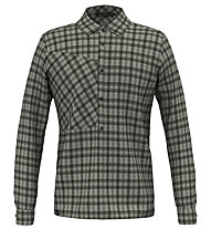 Salewa Fanes Flannel 5PL W L/S – Langarm Hemd– Herren, Grey/Dark Green