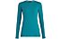 Salewa Fanes Wool - Langarm-Shirt Bergsport - Damen, Light Blue