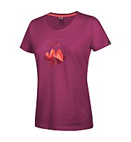 Salewa Get Vertical CO - T-shirt arrampicata - donna, Red Onion