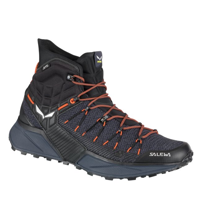 Salewa Ms Dropline Mid - scarpe speed hiking - uomo, Black/Blue/Orange