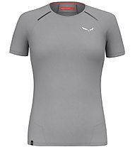 Salewa Pedroc Dry W Hybrid - T-Shirt - Damen, Light Grey/Black