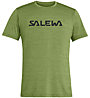 Salewa Puez Hybrid 2 Dry - T-shirt trekking - uomo, Light Green/Black