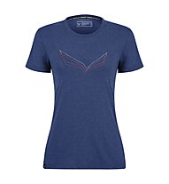Salewa Pure Eagle Frame Dry W - T-Shirt- Damen , Blue