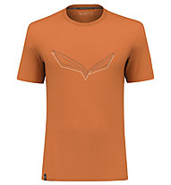 Salewa Pure Eagle Frame Dry M - T-shirt- uomo , Orange/Grey/White