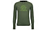 Salewa Pure Graphic Dry Jr - Langarmshirt - Kinder, Green 