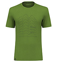 Salewa  Pure Skyline Frame Dry M - T-shirt - uomo , Green