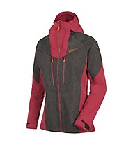 Salewa Sesvenna WO/DST  - giacca con cappuccio trekking - donna, Black Out/Red