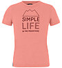 Salewa Simple Life Dri-Rel K - T-shirt - bambino, Light Pink/Dark Red