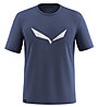 Salewa Solidlogo Dri-Release - T-shirt trekking - uomo, Light Blue/White/Blue