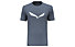 Salewa Solidlogo Dri-Release - T-Shirt Bergsport - Herren, Blue/White/Blue