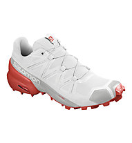 Salomon Speedcross 5 - scarpe trail running - uomo, White/Red