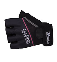 Santini SMS Schwarze Handschuhe Giro d'Italia, Black