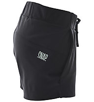 Snap Wave - pantaloni corti arrampicata - donna, Black/Light Green